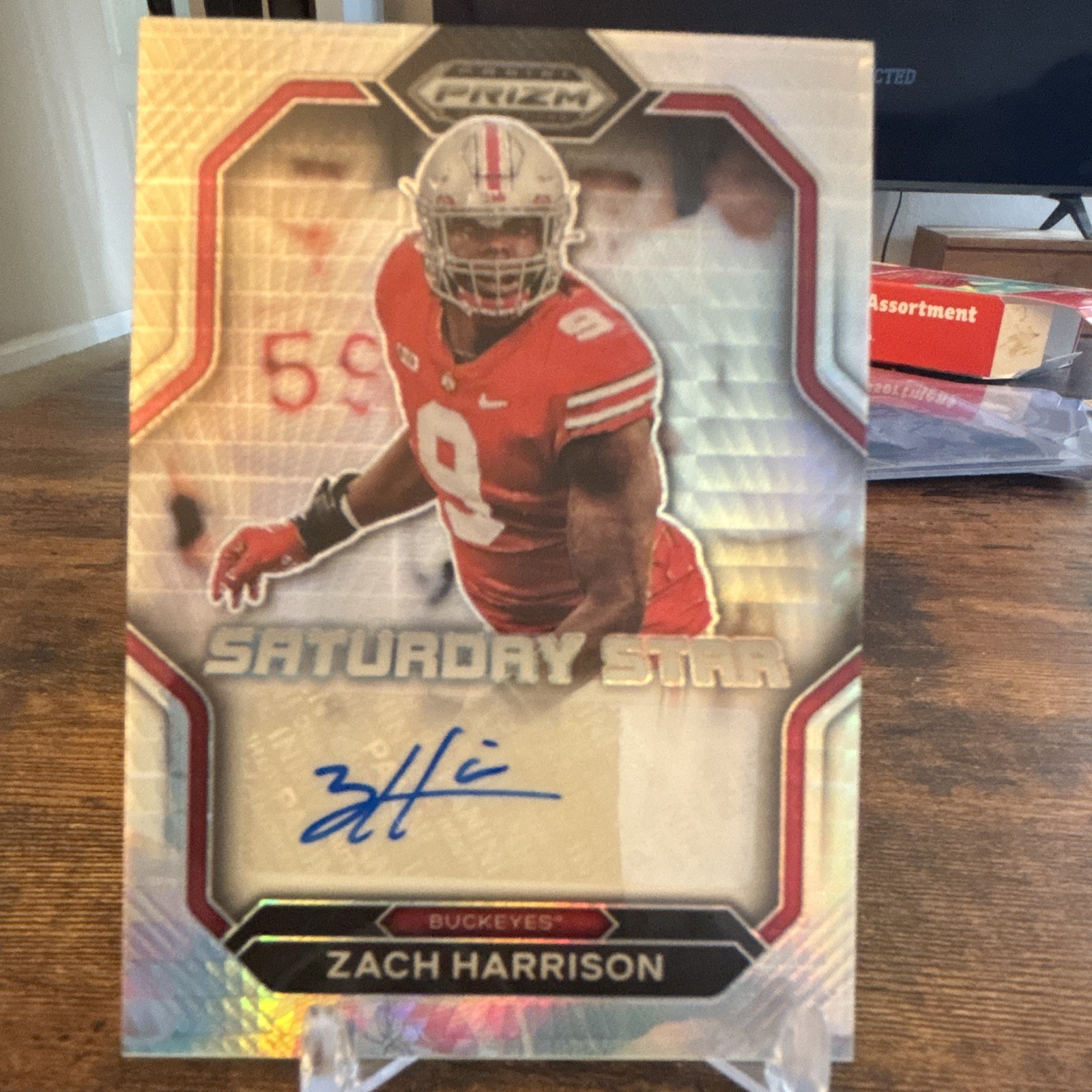 Zach Harrison Panini Prizm Draft Picks Saturday Star Signatures #ZHA Base