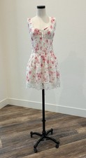 Aeropastale Scoop Neck Floral Mini Corset Dress