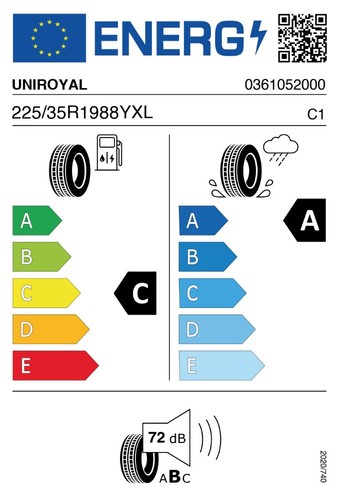 Uniroyal Rainsport 5 Pneumatico 225/35 R19 88Y – Turismo Estivo, Alta Prestazione - 2