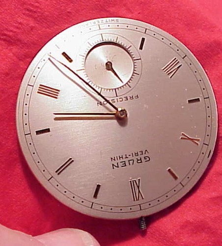 Reloj Bolsillo Suizo Vintage GRUEN Precisión Veri-Thin Conoruma 39.53mm Movimiento - Imagen 4 de 8