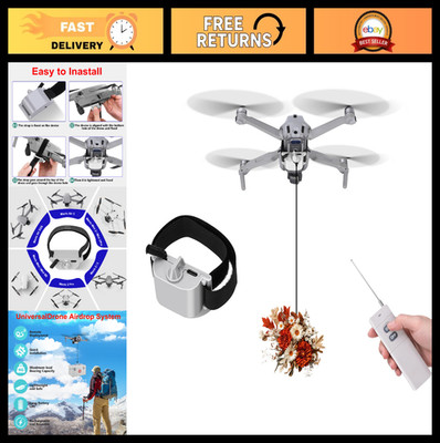Airdrop System for Drones - Payload Release Device for Fishing Bait Delivery