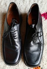 Mens Ravel Black Leather Lace Up Shoes Size UK 7