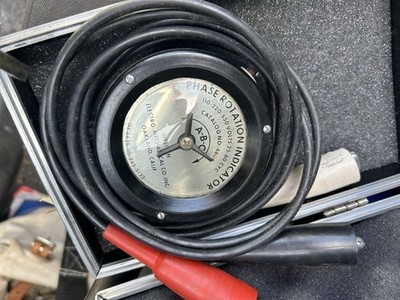 Vintage Western Electro Mechanical Co. Inc. Oakland, Ca Phase Rotation Indicator
