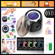 Waxing Kit - Hair Removal Wax Warmer, 14oz Hard Wax Beans for Full Body, Legs, F