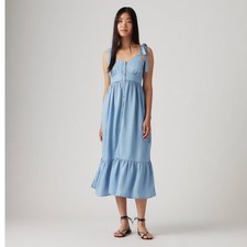 Levi's Women's Katherine Sleeveless Maxi Dress - Recharged Vibe M: