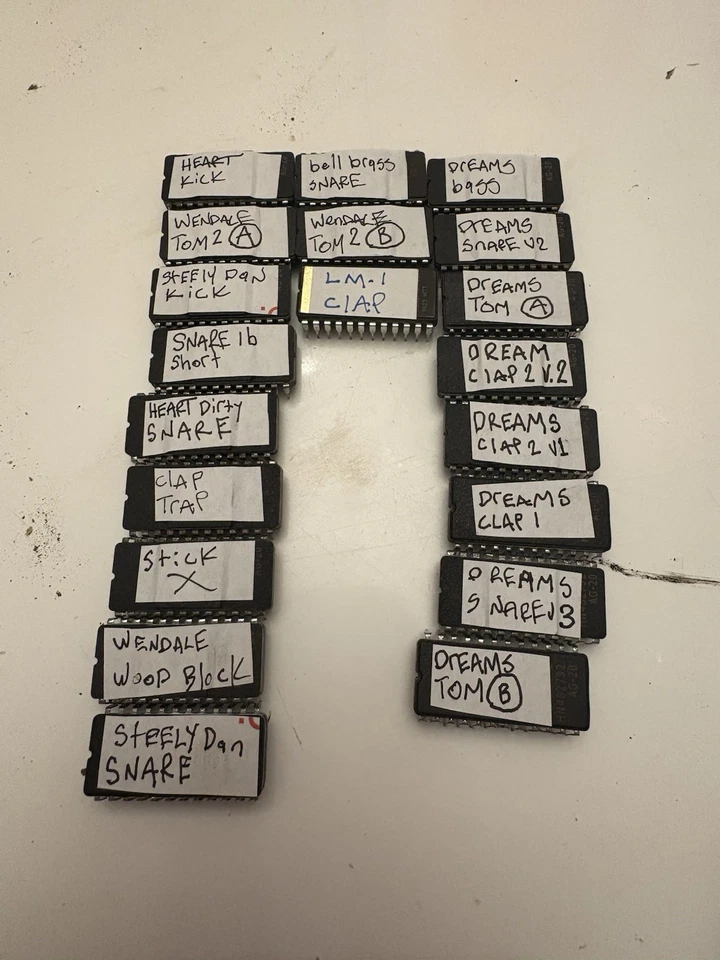 135 EPROM alternativas para un tambor LM2 Linn DMX DX 808 909 baterías Digi Foto 3 de 4