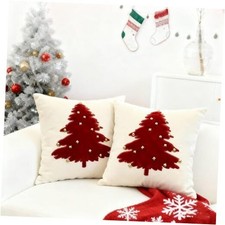 2Phristmas Throw Pillowovers 20x20 inch Set Xmas Tree 20" x 20" Pack of 2 C
