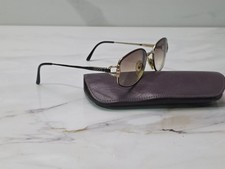 Gucci GG 2279 Women's Gold Blue Square Eyeglasses Frame Only Y2K 52mm
