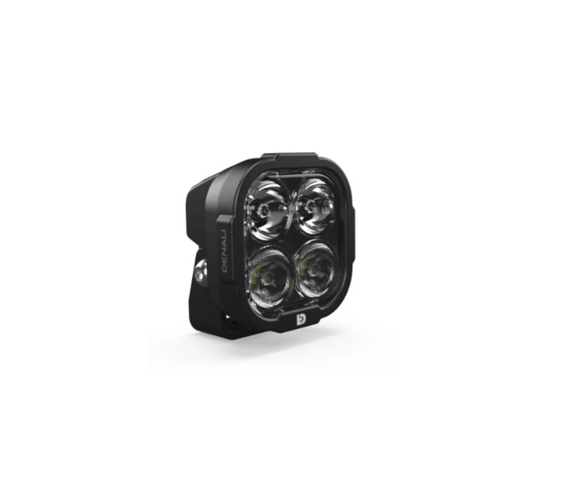 Phare DENALI DL4 blanc avec éclairage longue portée hybride LED pour moto
