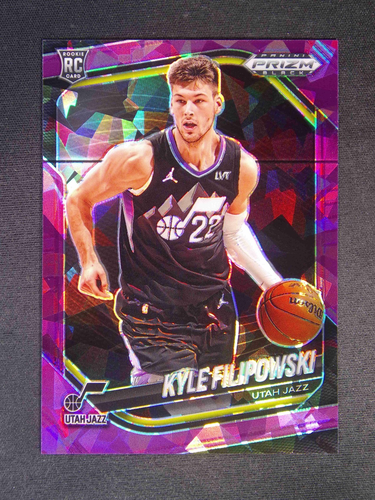 2024-25 Panini Prizm Black Kyle Filipowski #125 RC Rookie Purple Ice /149