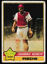1976 TOPPS #300 JOHNNY BENCH REDS HOF