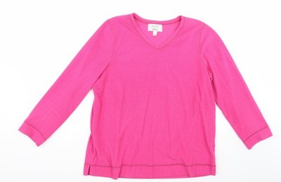 Carole Hochman Womens Pink   Pullover Jumper Size M