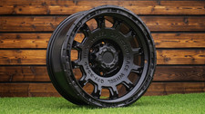 4X R17" 6X139.7 Off-Road Mud Style Black Matt ET12 Wheels: Fits Toyota Hilux