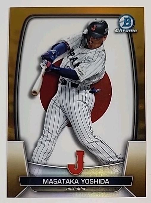 2023 Bowman Chrome GOLD /50 #WBC-47 Masataka Yoshida JAPAN
