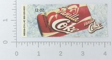 Vintage Coca-Cola Vanilla Coke Vending Machine Flavor Strip NBS36-CV-L-4C