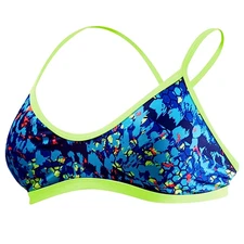 TYR DuraFast One Oceania Valley Swim Top Blue - Size Large 10/12