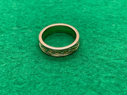 CLOGAU-RING 9 KARAT ROSÉ- & GELBGOLD 6,4 G GRÖSSE S EHERING VINTAGE - Bild 3 von 7