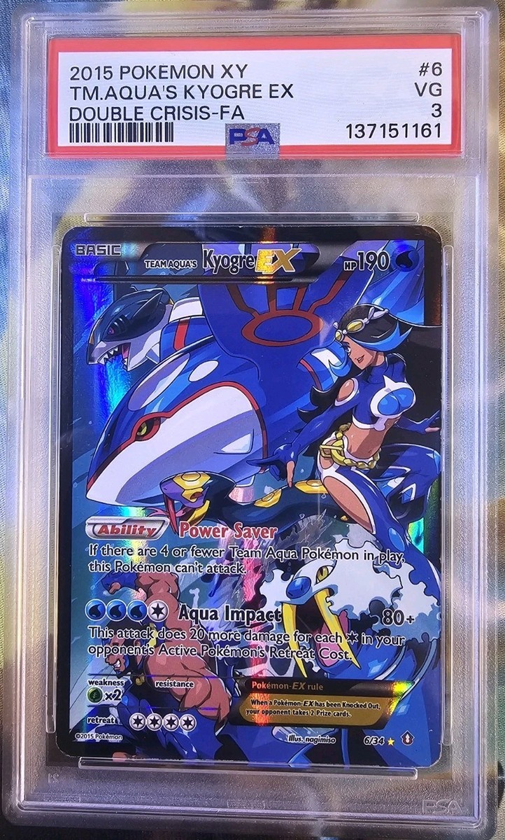 Team Aqua's Kyogre EX 6/34 Double Crisis Holo for sale online | eBay