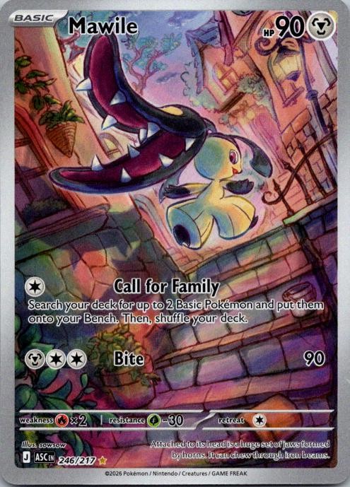 Mawile 246/217 Illustration Rare Ascended Heroes Pokemon Holo NM AA-18