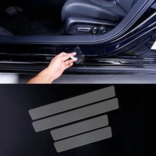 Car Door Sill Protector, 4 Front:23.62"L 2.76"W 2PCS Rear:15.75"L 2.76"W 2PCS