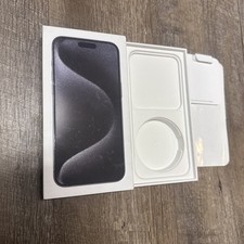  Empty Box ONLY Apple iPhone 15 Pro Max Black Titanium 256GB