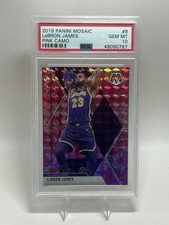 LeBron James [Pink Camo] #8 Prices | 2019 Panini Mosaic