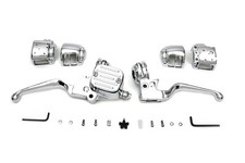 Lenker Armaturen Kit chrom für Harley Dyna S...