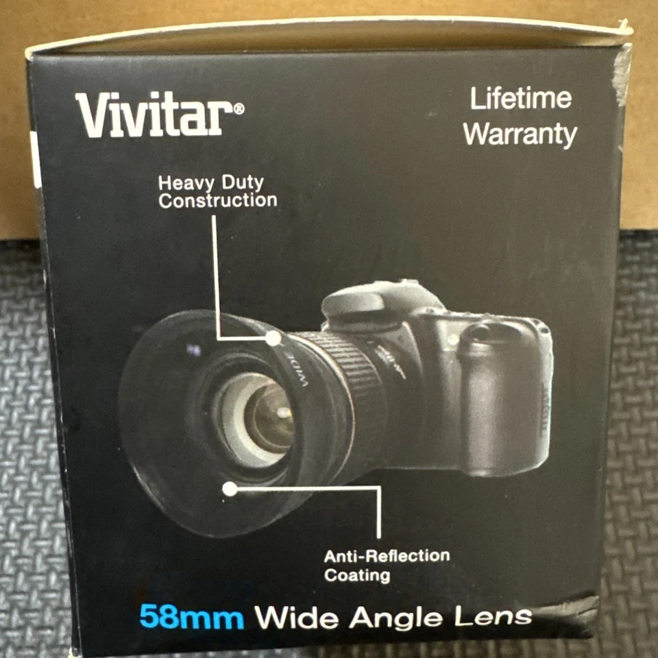 Lente grande angular 58MM HD com macro compatível com Canon Rebel EOS - Imagem 4 de 4