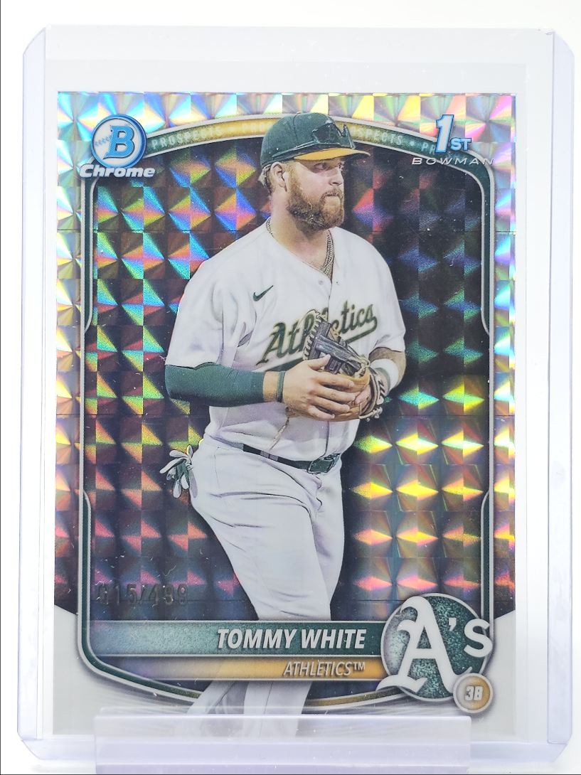 TOMMY WHITE 2025 BOWMAN CHROME 1ST GEOMETRIC ATHLETICS /499 Q4060