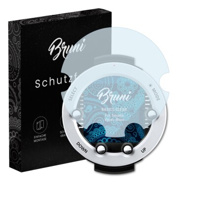 Bruni 2x Folie für Suunto Vyper Novo Schutzfolie Displayschutzfolie