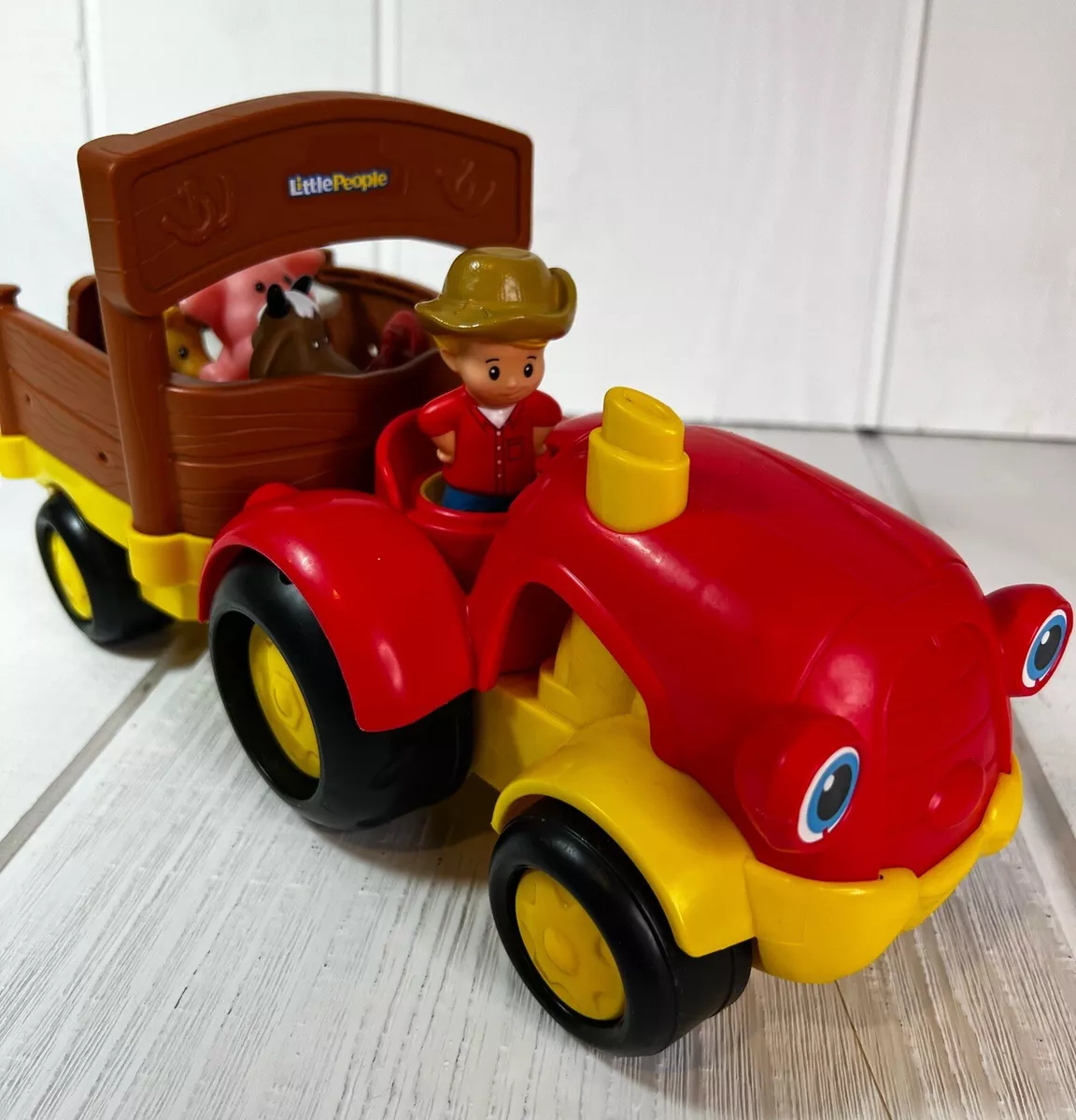 Fisher price tractor 2025 and wagon