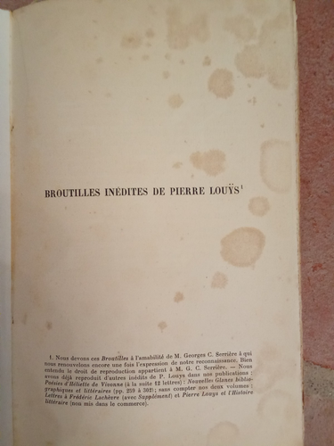 BROUTILLES-PIERRE LOUYS/FREDERIC LACHEVRE 1938.NUMEROTE:83/200 - Bild 7 von 9