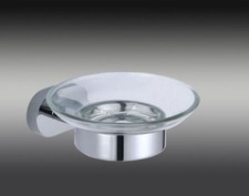 DESIGN SEIFENSCHALE | LUXUS SEIFENHALTER | CHROM MASSIV | MESSING VERCHROMT NEU