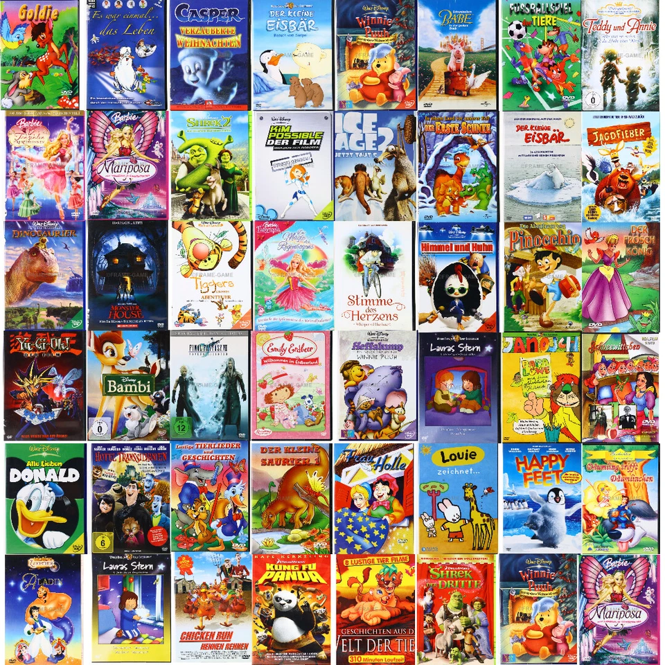 DVD Filme Klassiker Animationsfilme Kinder Trickfilme Zeichentrick zum Auswählen - Bild 1 von 1