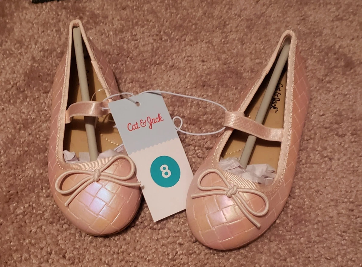 Cat Jack Girls Pink Ballet Flats Shoes Size 8 eBay