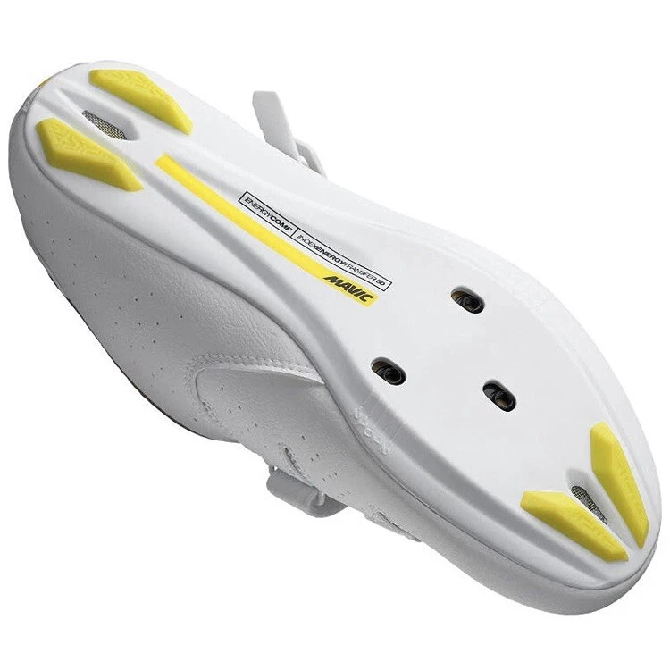 NIB Ksyrium Elite WII SZ 7.5 White Yellow Cycling Shoe - Image 2 of 4
