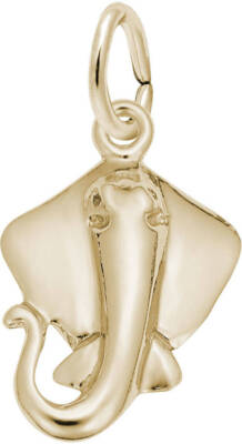 10K or 14K Gold Sting Ray Charm by Rembrandt