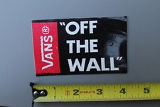 VANS Skateboard Shoes Black Red White Off The Wall Vintage Skateboarding STICKER