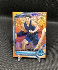 2021-22 Bowman U Colby Jones /25 1ST BOWMAN ORANGE SHIMMER REFRACTOR SSP RC #69