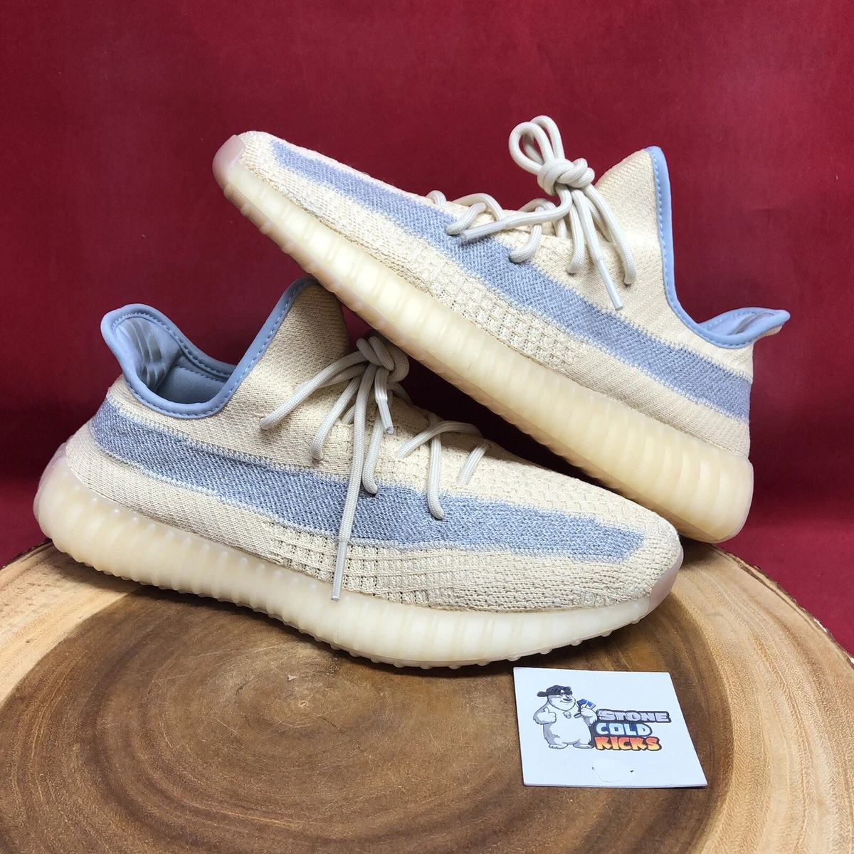 Adidas Yeezy Boost 350 V2 Linen size 10 FY5158 Cream Bone | eBay