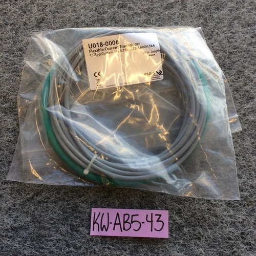NEW NOS Veris Industries U018-0006 Current Transducer, 5.75in D, 12ft, 600V 5kA