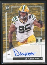 2022 Panini Impeccable Football Rookie Auto Foil #!50 Devonte Wyatt #32/49