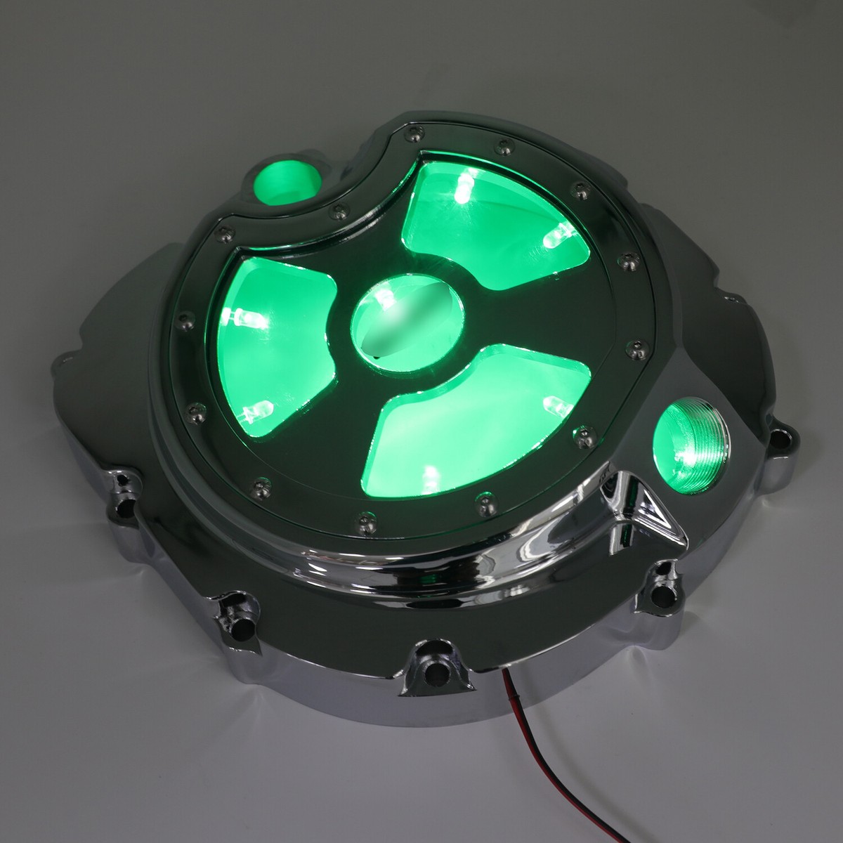 Engine Covers クロムエンジンクラッチカバー付きカバーLED 06