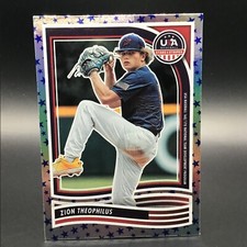ZION THEOPHILUS 2024 USA Stars & Stripes BLUE HOLO NTDP