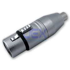 Locking 3-Pin Female XLR to Fml RCA/Phono Adapter Audio Connector Converter PRO