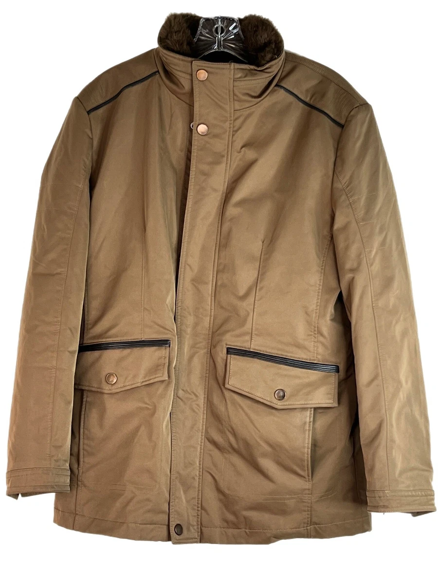 Men's Heilan Home City Icon Heavy Winter Coat Jacket Light Brown Size 48 |  eBay