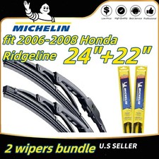Wipers 2-Pack Premium Wiper Blades fit 2006-2008 Honda Ridgeline 19240/220