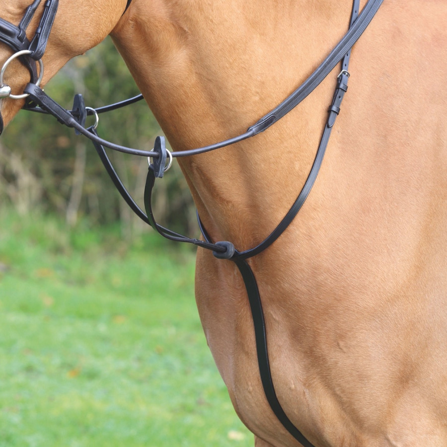 Shires Horse Velociti GARA Running Martingale Black 5026 Size Pony