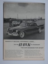 1960 Studebaker Hawk Vintage Design For Sport 8.5 X 11