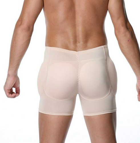 Mens Padded Underwear Pants Hip Butt Lift Boxer Shorts Tummy Control Body Shaper - Picture 26 of 38